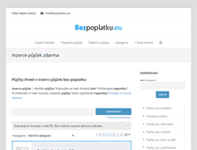 Tablet Screenshot of bezpoplatku.eu